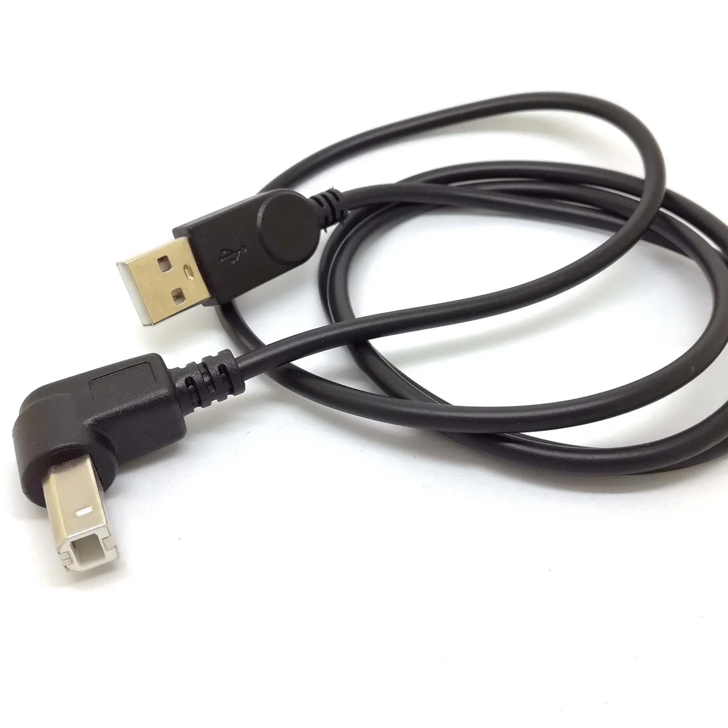 90 градусов угол 3 фута USB 2,0 A к usb2.0 B кабель для принтеров сканеров кабель Шнур для hp canon EPSON brother принтера