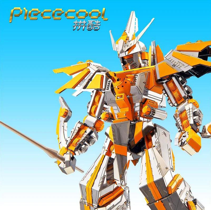 

3D Metal Puzzle Crescent Blade Armor warrior DIY Laser Cut Puzzles Jigsaw Model For Adult Kids Educational Toys