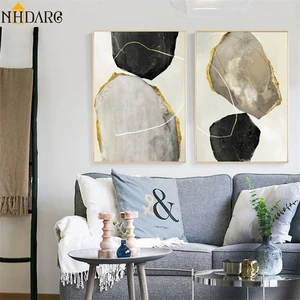 Современные Простые Цветные Блоки абстрактные украшения холст печать постер настенный картины для гостиной Декор для дома отеля