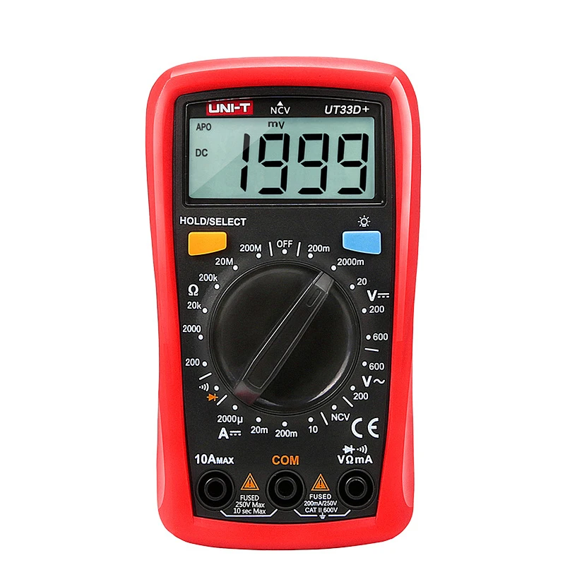 UNI T UT33A + UT33B UT33C UT33D пальмовый цифровой мультиметр с емкостью/NCV/Диодный