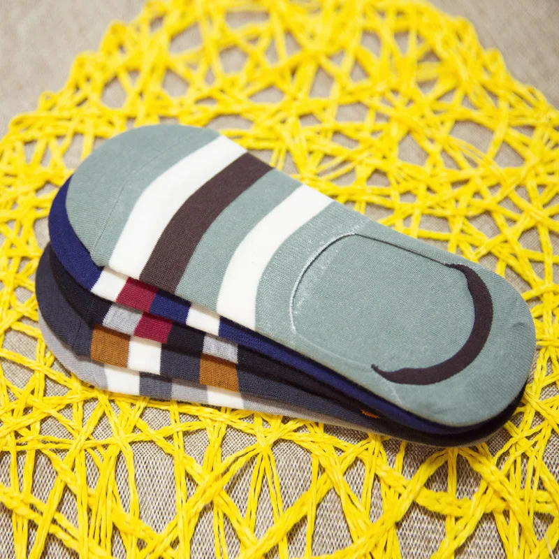 10 Пар/лот Весной и летом мужские носки Корейский искусство мозаики полоса