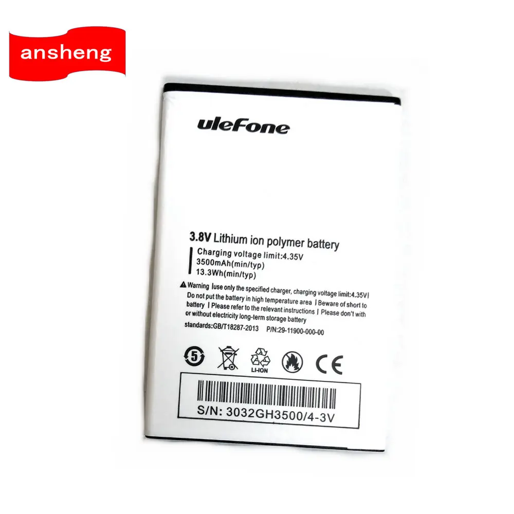 Аккумулятор U008 3500 мАч для смартфона UleFone Pro 4G 5 0 дюйма MTK6737|Аккумуляторы мобильных
