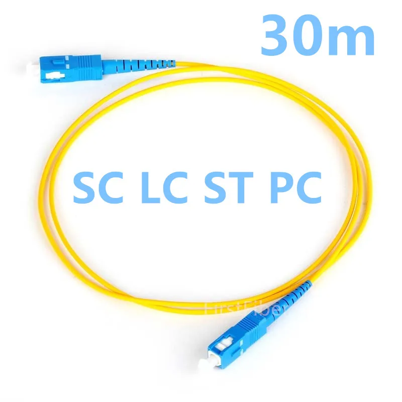 30 м SC LC ST PC для UPC G657A волокна патч кабель джемпер корд простого 2 0 мм ПВХ SM изгиб
