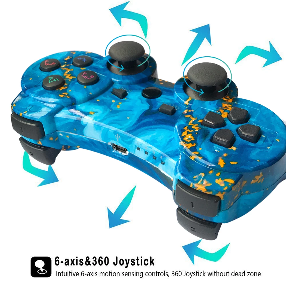 Беспроводной Bluetooth контроллер для Sony PS3 100% G Dualshock4 вибрационный джойстик геймпад