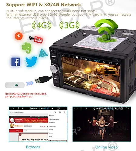 6.2 ''стерео Android 6.0 в тире GPS навигации Bluetooth автомобильного Радио dvd-плеер Wi-Fi OBD