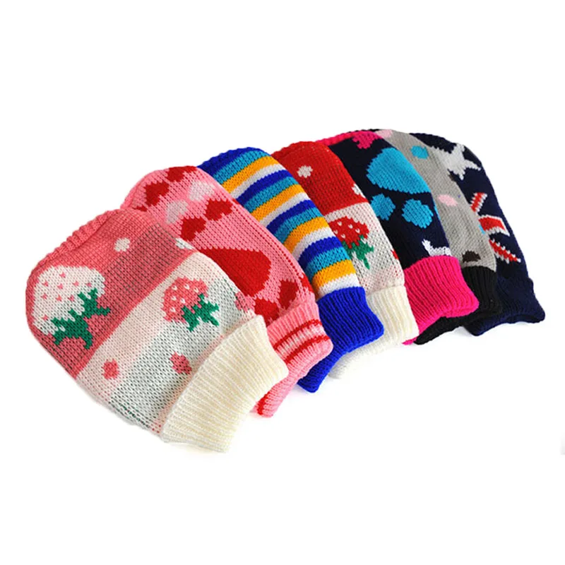 Шерстяной свитер для собак на осень и зиму трикотажные рубашки домашних