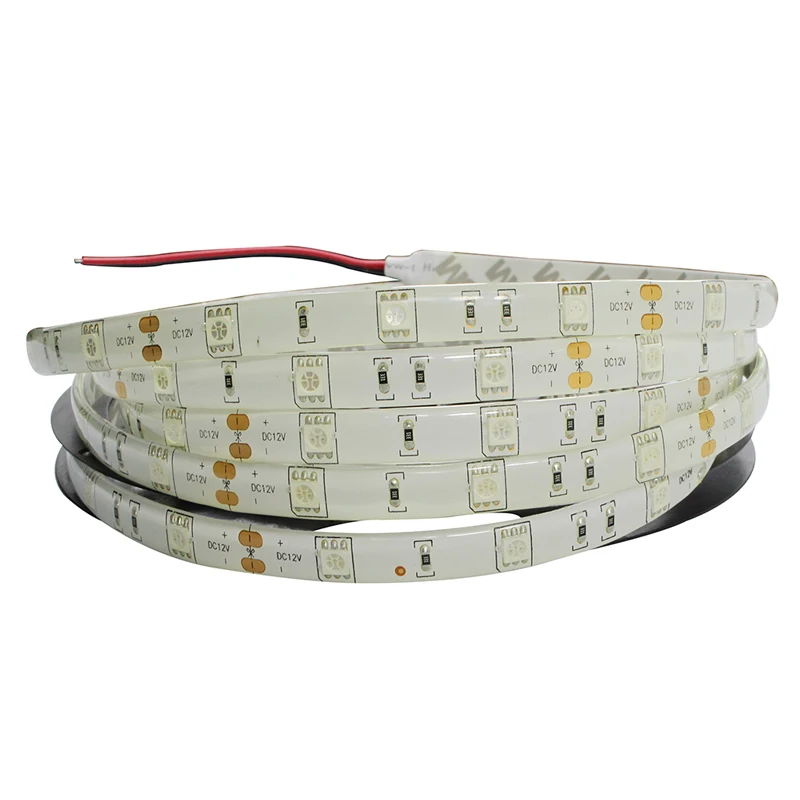 RGB Светодиодная лента 5050 150LED 5 м IP65 Водонепроницаемые гибкие огни DC12V лампада