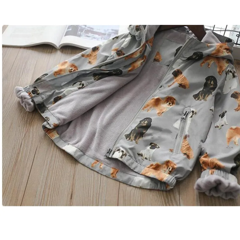 

windbreaker for boy jacket fleece worm spring animal dog kids coat outerwear children clothes boutiques fashion