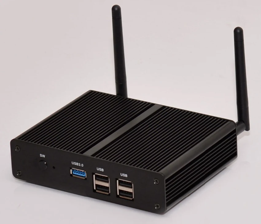 Большая Акция Безвентиляторный Компьютер Celeron N2830 J1900 двухъядерный мини ПК windows 7 двойной HDMI неттоп ПК 8 Гб ram 256 ГБ SSD wifi