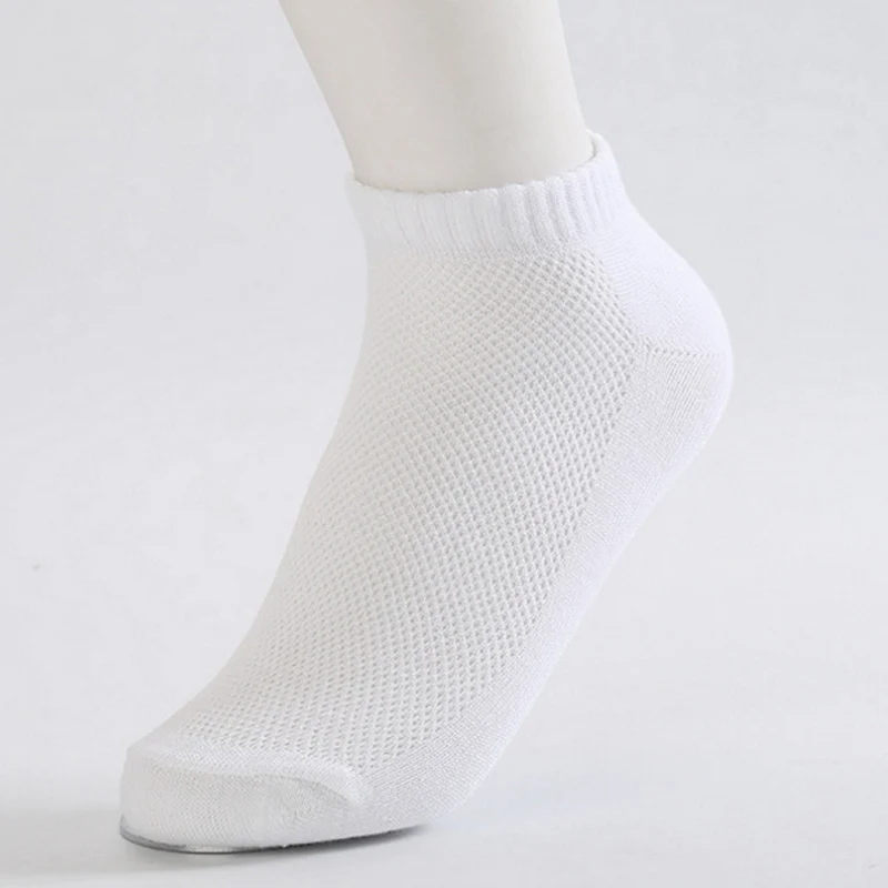 Для весны и лета мужские носки лодочкой в сеточку дышащие тонкие по щиколотку