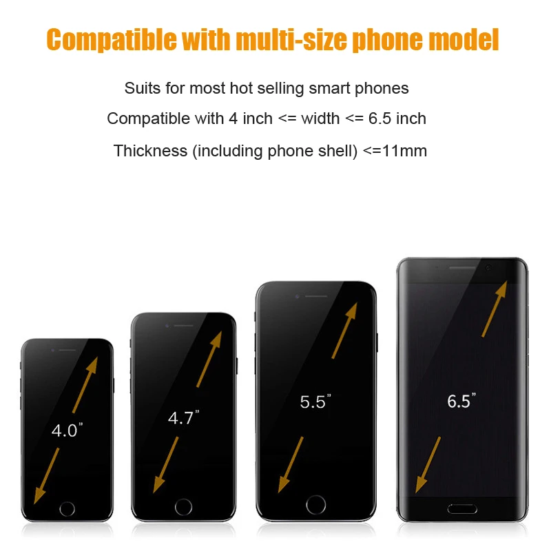 Автоматическое Индукционное Беспроводное зарядное устройство qi для iphone samsung xiaomi
