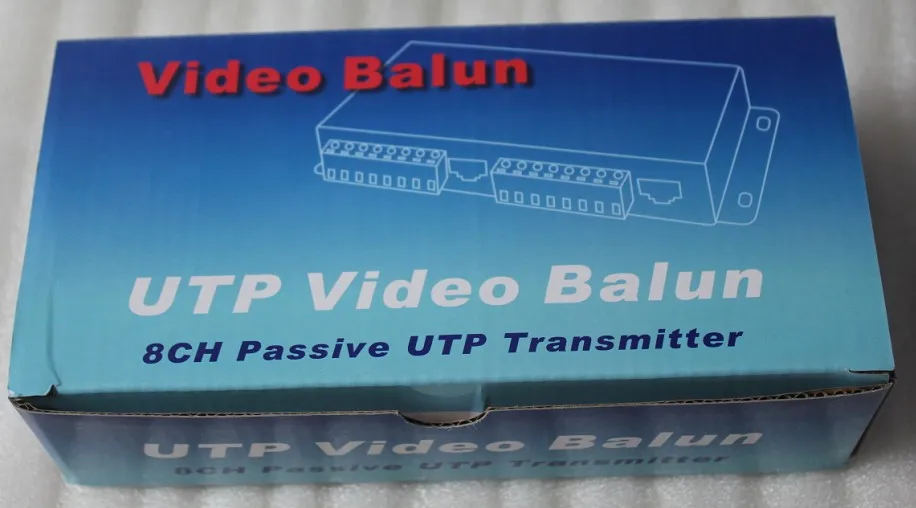 8ch пассивный видео балун utp Видео CCTV 8-канальный передатчик BNC Женский на UTP RJ45