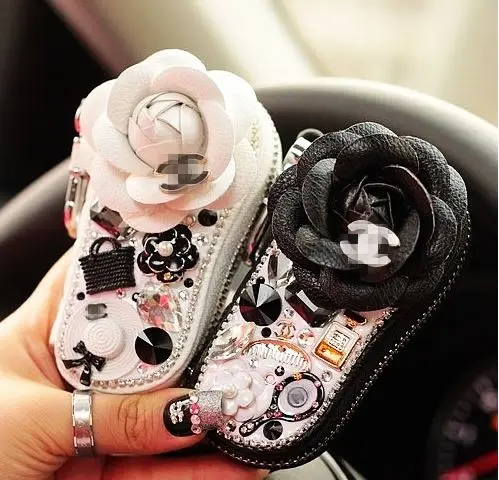 5 шт. в партии чехол для сотового телефона DIY искусственная кожа Камелия цветок