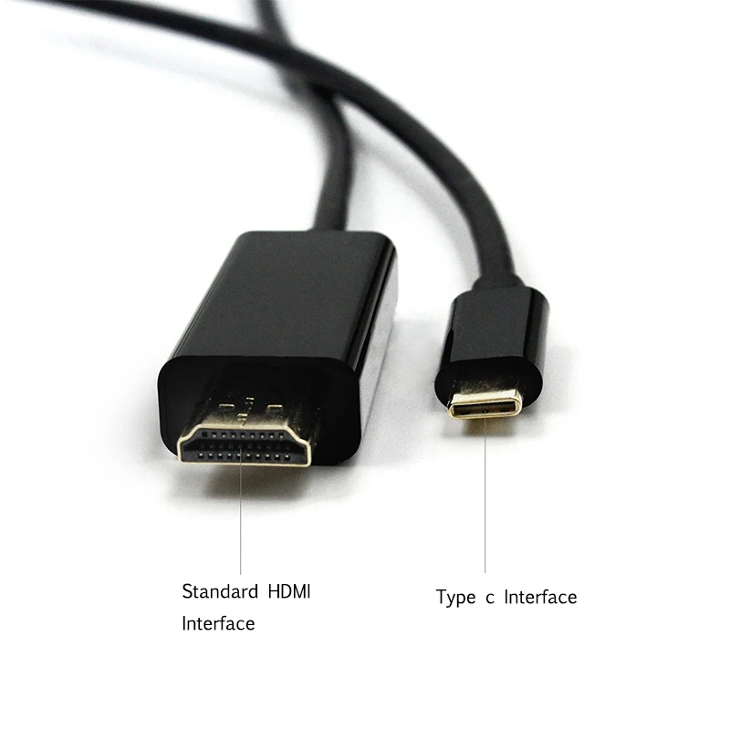 10 шт. USB type C HDMI 4K Кабель 1 8 м c видео конвертер 3 к Поддержка Thunderbolt Для huawei mate 20 macBook pro