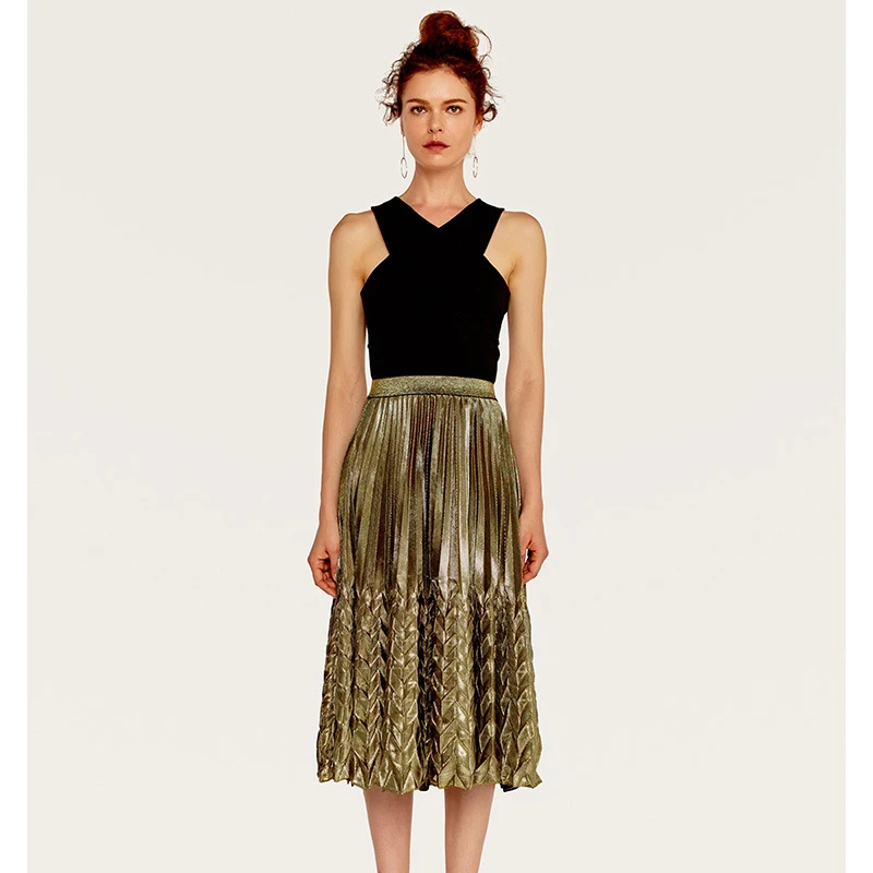 Новинка 2019 осень и зима Высокая талия обтягивающие женские бархатные юбки