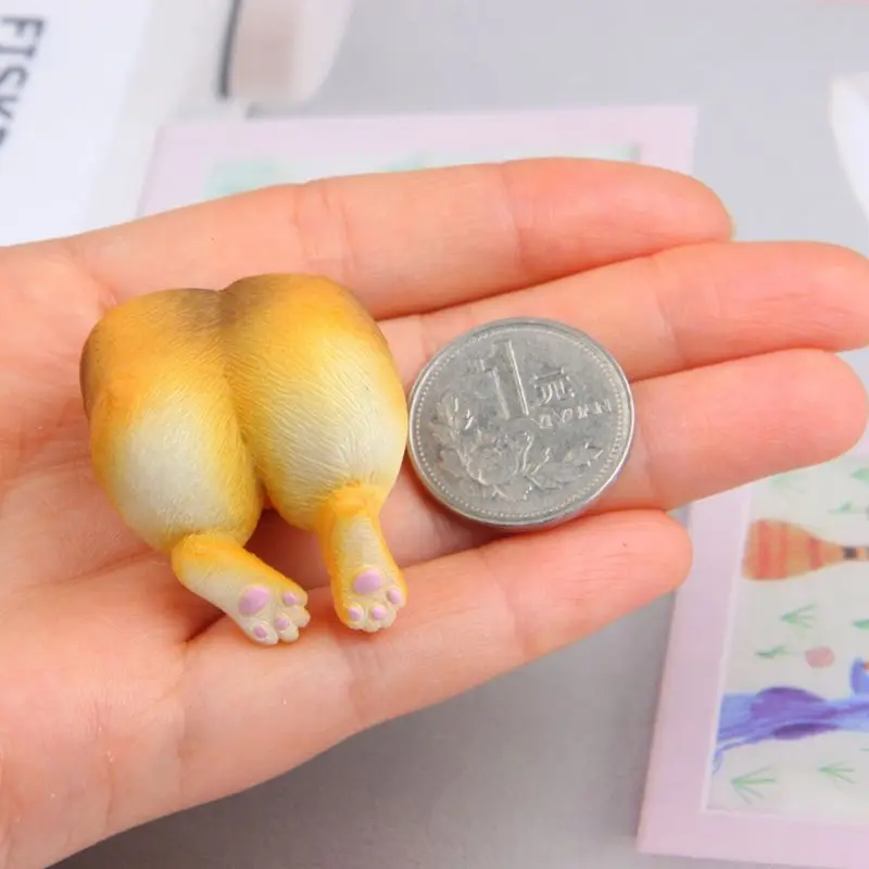 3D мультфильм милый лежа собака корги бедра магнитные наклейки для украшения