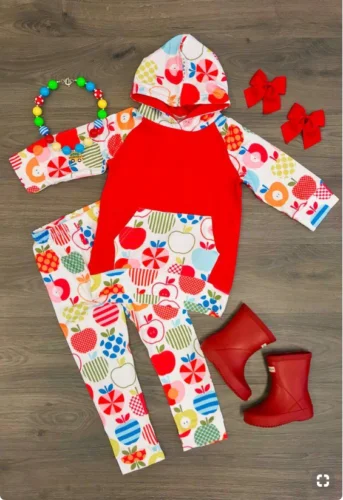 Толстовка с длинным рукавом и принтом для маленьких девочек кофта капюшоном