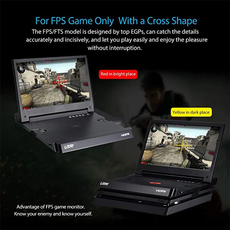 G-STORY 11,6 ''ips FHD 1080P Портативный игровой монитор для ухода за глазами для PS4 тонкий с FreeSync HDMI кабель динамик игровой дисплей