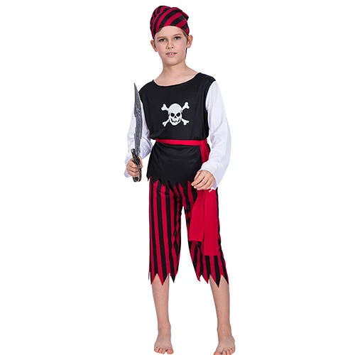 Pirate Fantastcostumes дешевые костюмы на Хэллоуин для мальчиков Рождественский костюм для мальчиков вечерние аниме Хэллоуин Косплэй дети пиратский нарядное платье - Цвет: Pirate