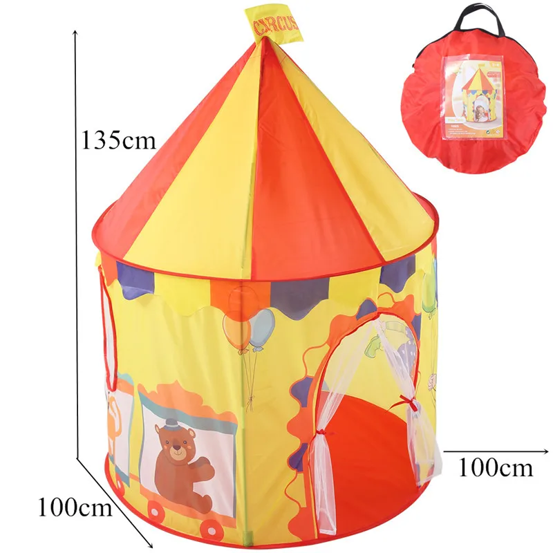 

Play Tent Toy Kid Circus Clown Yurt Game House Ball Pit Pool Outdoor Indoor Fun Toys Foldable Play Tents Toys For Kids Children