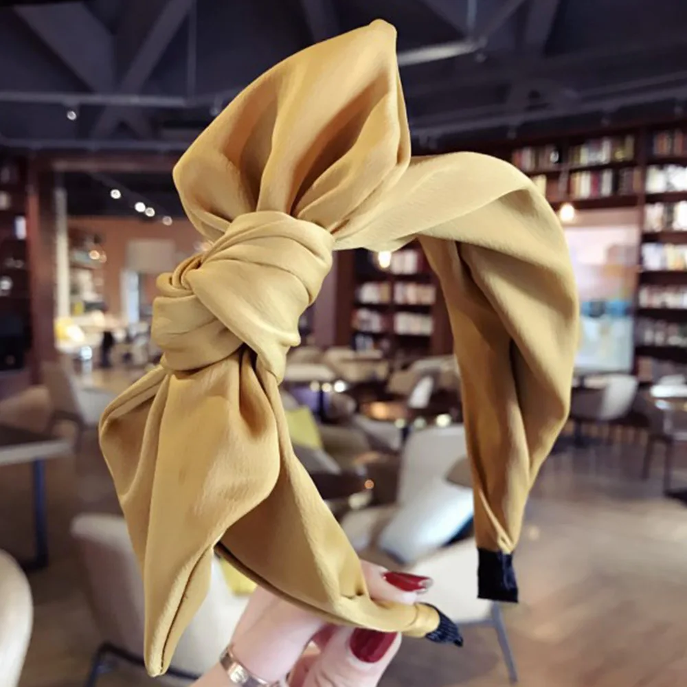 Korean Boutique Hairband Rabbit Ears Cloth Bow Headband Women Girls Hair Head Hoop Bands Accessories For Girl Hairbands Headwear | Мать и