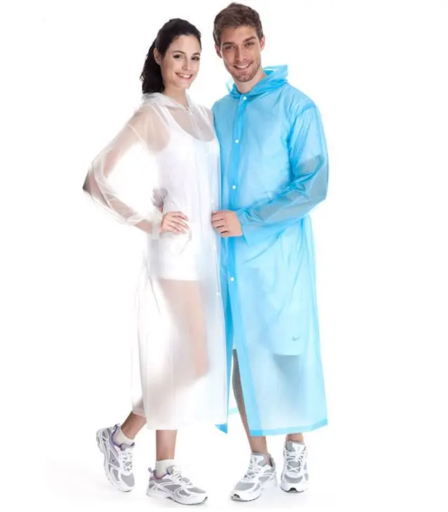 Многоразовый водонепроницаемый плащ для кемпинга прозрачный тканевый