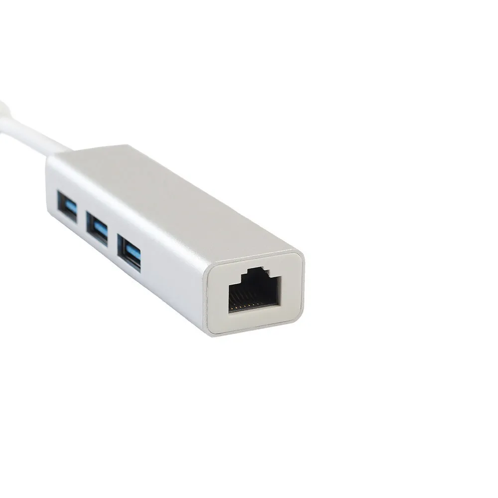 Сетевая карта типа C до 3 0 USB порты с RJ45 10/100/1000 гигабитный Ethernet LAN | Сетевые карты -32975179358