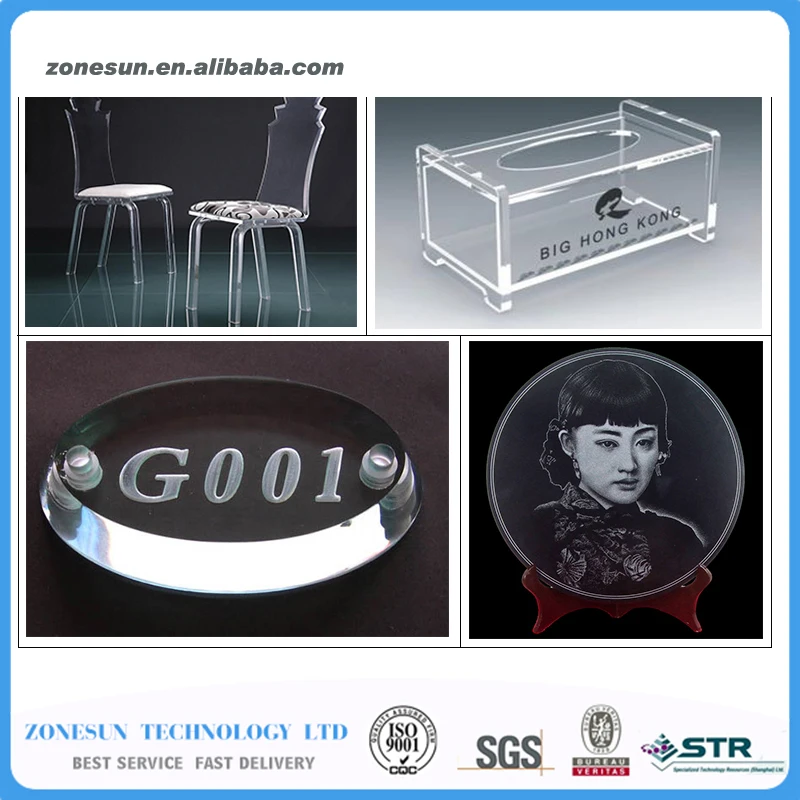 

ZONEUN Brand New 110/220V 40W 200*300mm Mini CO2 Laser Engraving Cutting Machine 3020 Laser With USB Sport