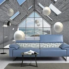 Настенная 3D Роспись, объемный стереоскопический объемный круг, шар, Фотофон для гостиной, ТВ, декор для стен