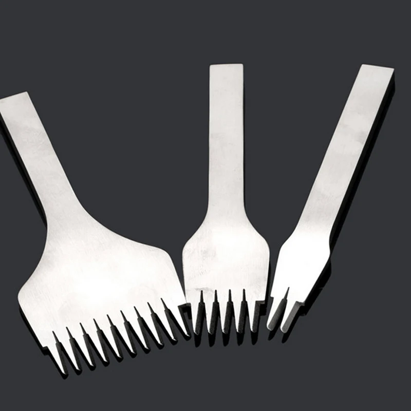 3 38 мм нержавеющая сталь плоский долото Кожа ремесло Инструменты дырокол Набор DIY