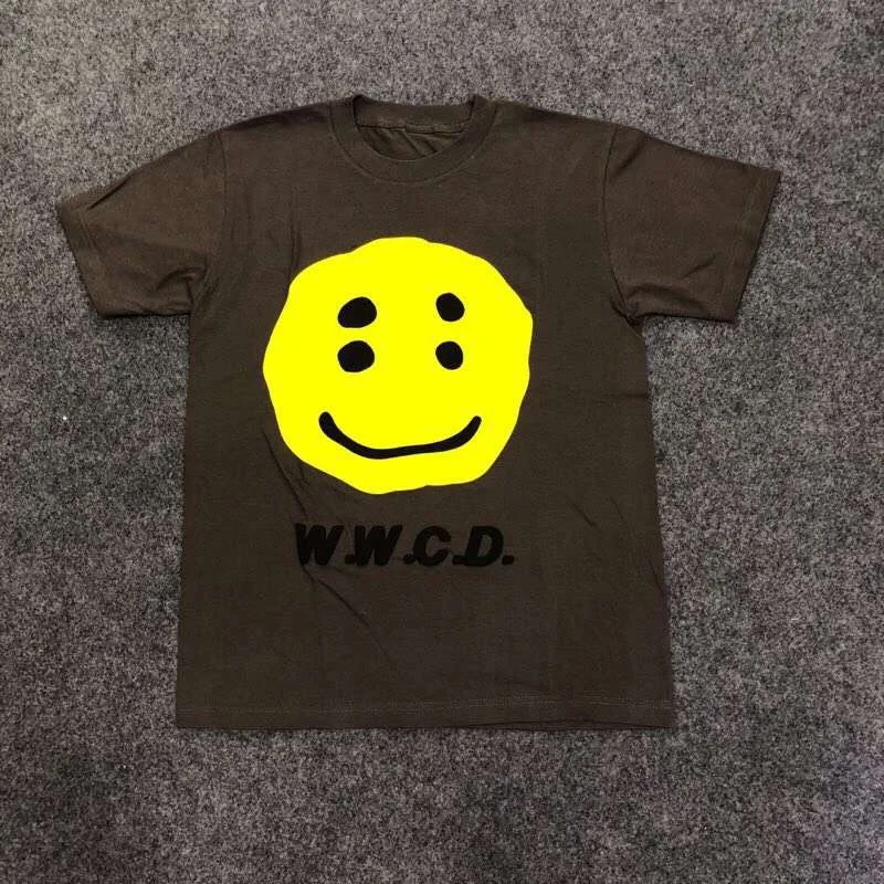 Длинные футболки CPFM w. w. C. D уличная футболка с Рокки смайликом w. w. C. D модная повседневная футболка