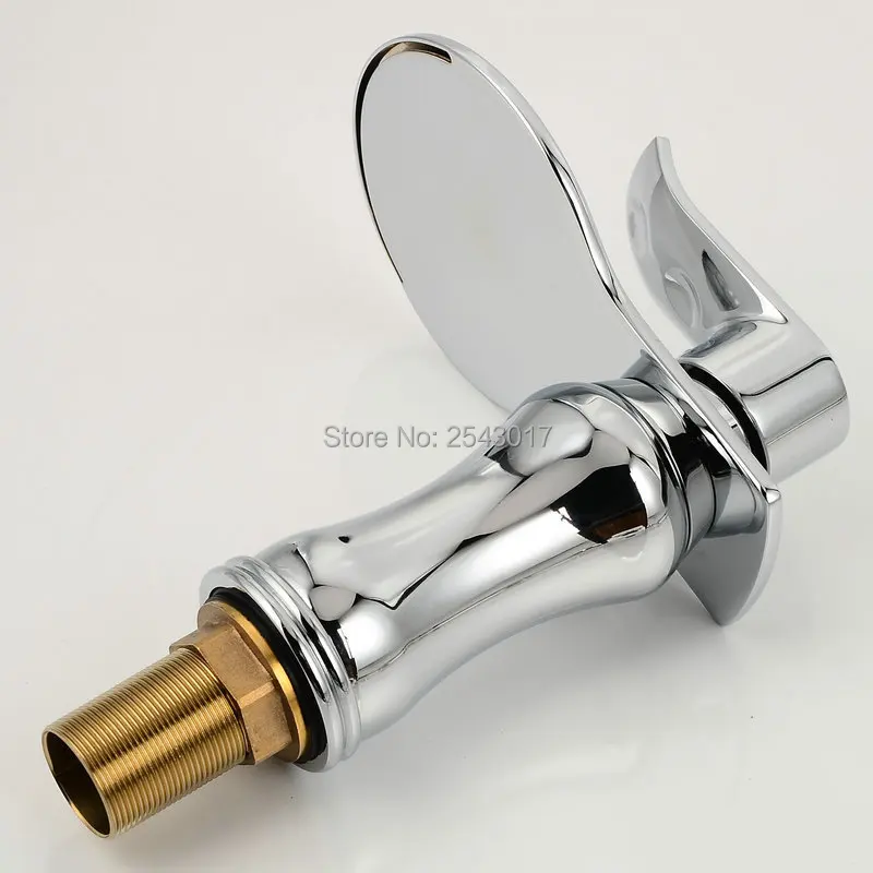 Ванная комната смеситель для умывальника дизайн широкий рот хром готовой