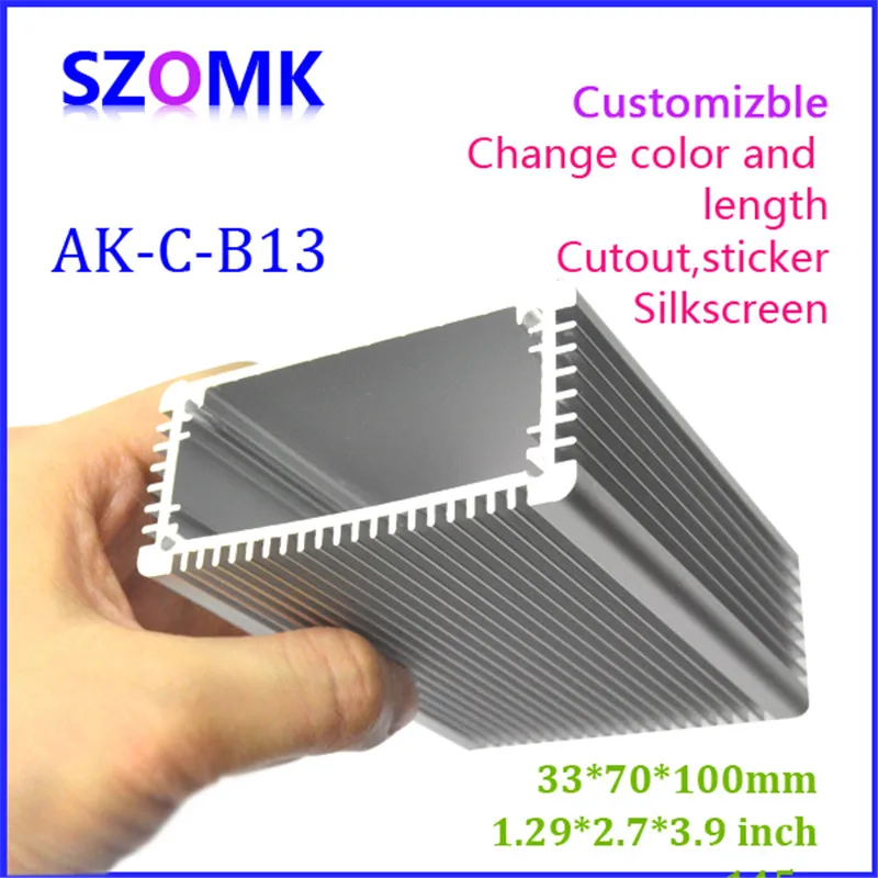 1 шт 33*70*100 мм Горячая продажа szomk pcb выход корпус алюминиевый радиатора коробка
