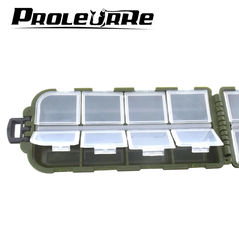 Proleurre армейский зеленый пластиковый ящик для рыболовных снастей крючок с