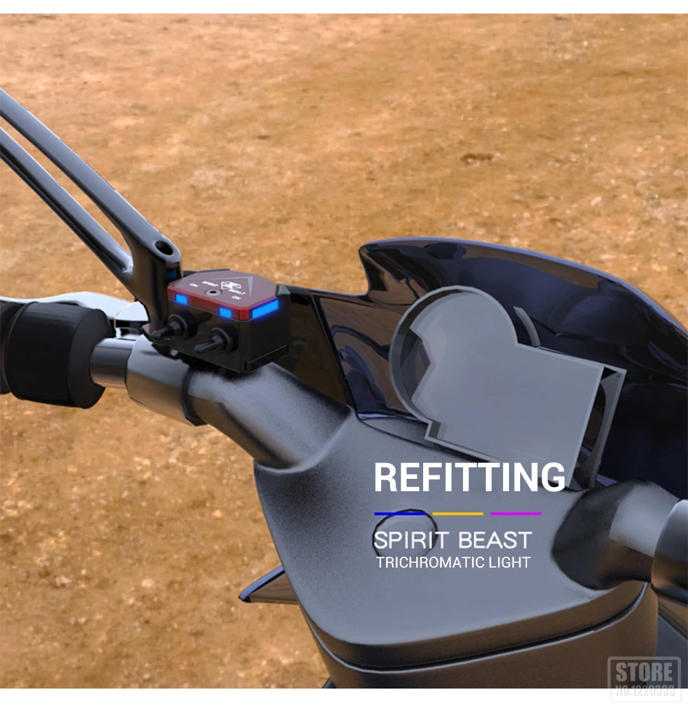 SPIRIT BEAST мотоциклетный переключатель аксессуары-модификации для автомобиля Velocimetro Moto светильник кнопка переключения скутер спидометр в сборе
