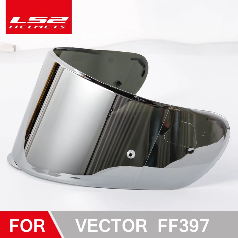 LS2 FF397 мотоциклетный шлем козырек Прозрачный темный дым многоцветный Серебряный