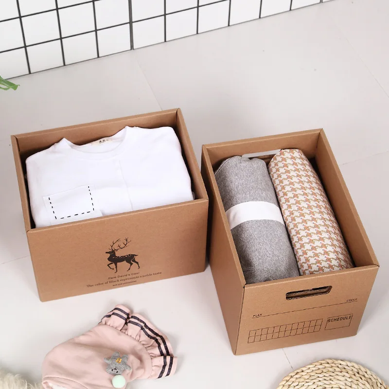 Складная бумажная коробка для хранения с крышкой мусора многофункциональный