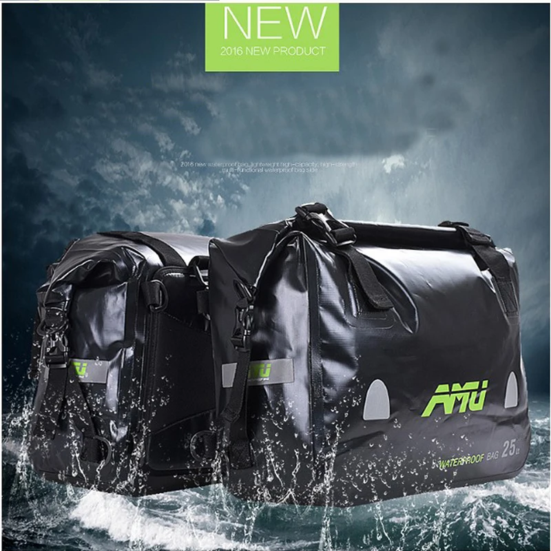 AMU мотоциклетные водонепроницаемые багажные седельные сумки водонепроницаемая
