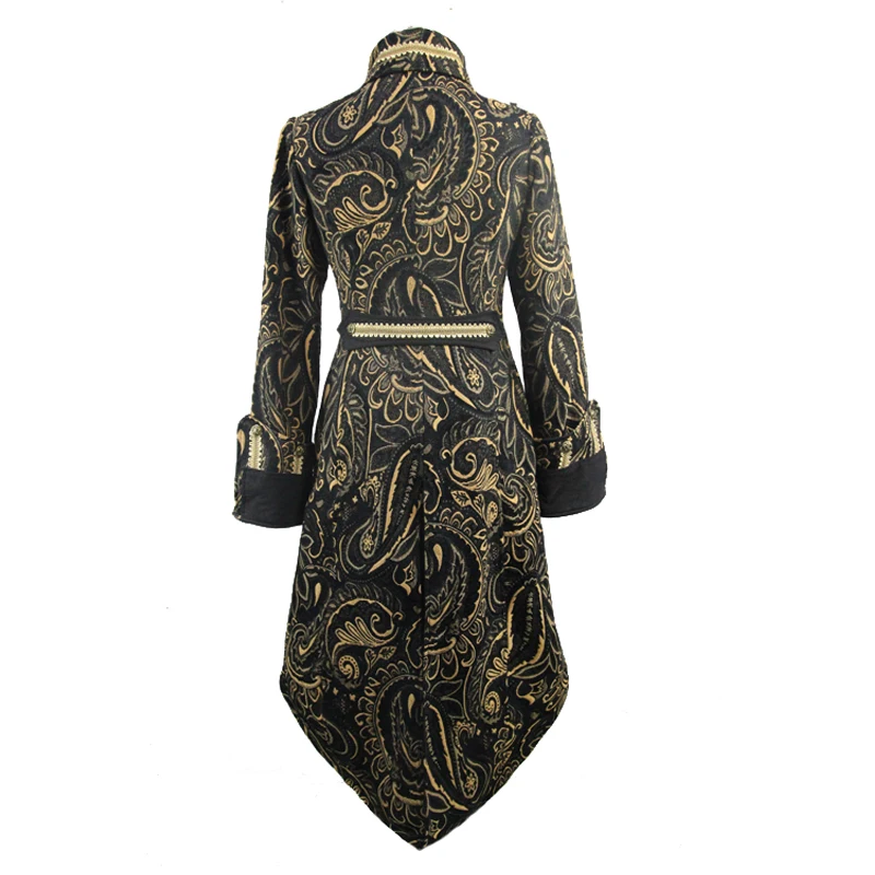 Модная мужская куртка Devil Длинные пиджаки с вышивкой в стиле дворца Нобелевской