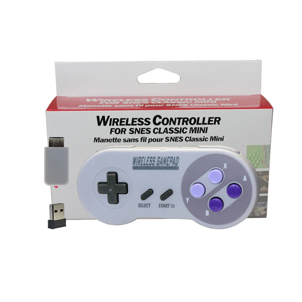 2 4 GHZ беспроводной контроллер геймпада для джойстика SNES супер Nintendo Классическая