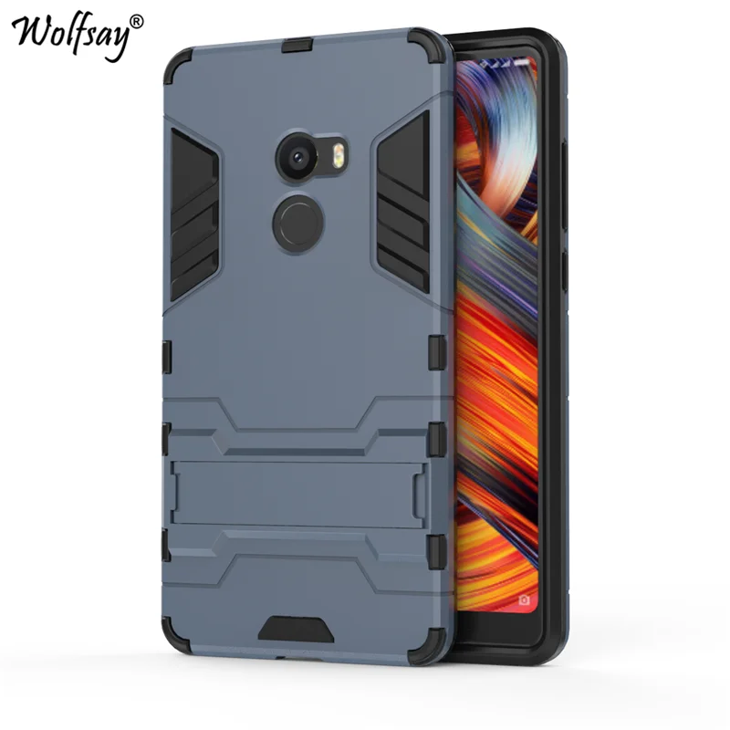 Чехол Wolfsay для Xiaomi Mi Mix 2 тонкий чехол из поликарбоната и мягкий резиновый
