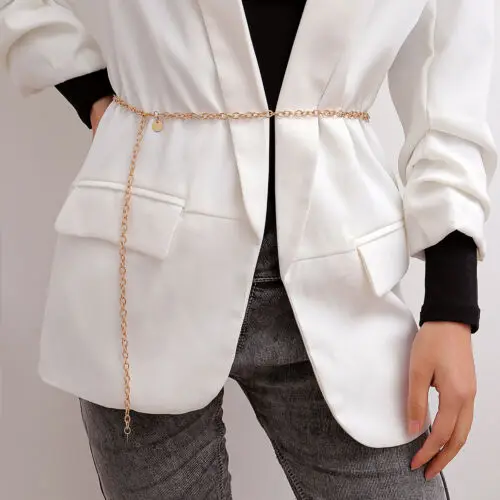 Женский ремень с металлической цепочкой в стиле ретро 2019|Женские ремни| |