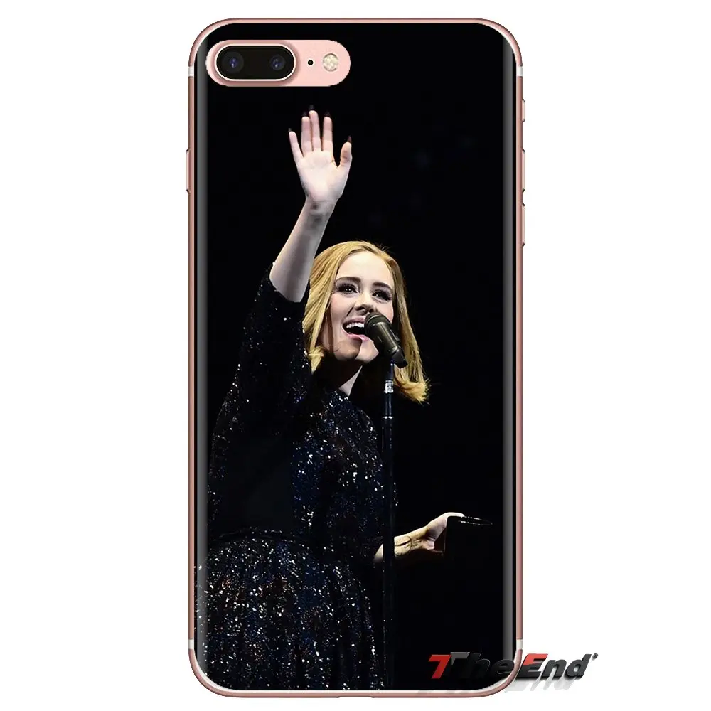 Adele Adkins pop singer Soft Transparent Shell Covers For Samsung Galaxy J1 J2 J3 J4 J5 J6 J7 J8 Plus 2018 Prime 2015 2016 2017 |