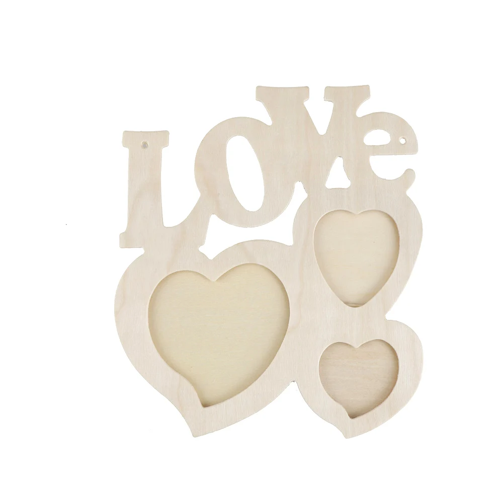 Деревянная фоторамка Love Design DIY 1 шт. художественный декор для домашнего стола три