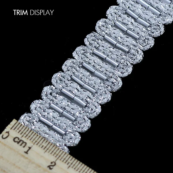 Декоративная плетеная металлическая лента 40 ярдов/T916|fabric embroidery|fabric polysterfabric bag making