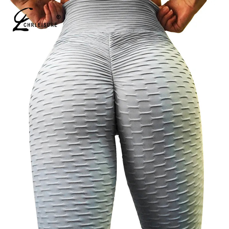 CHRLEISURE сексуальные пуш ап леггинсы Для женщин Высокая Талия плотные Легинсы Mujer