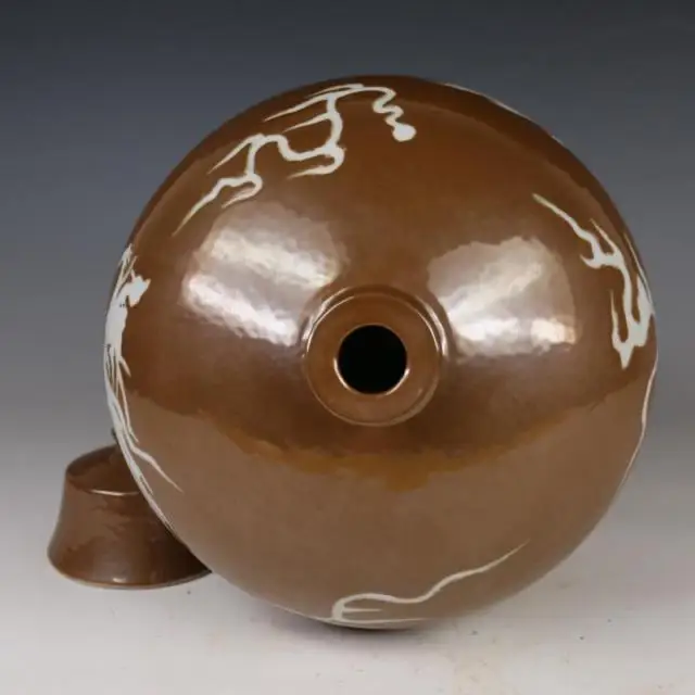 Ancient Antiques Chinese Purple gold GLAZE The Dragon porcelain vase | Дом и сад