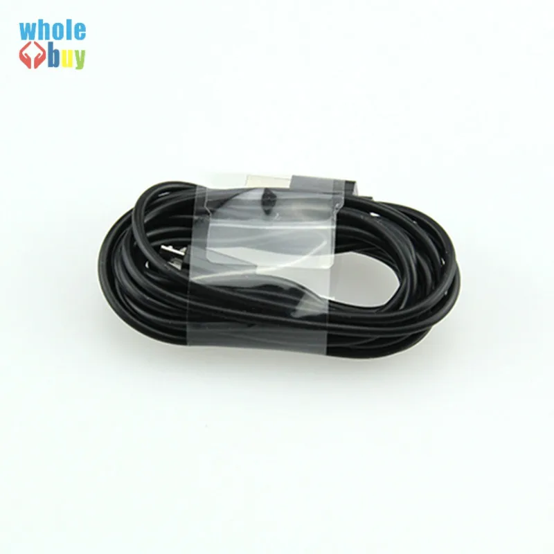 

500 шт./лот оптовая продажа белый черный круглый 1 м 3 фута V8 Micro USB Data Snyc зарядный кабель для Samaung S3 Huawei Xiaomi HTC Sony