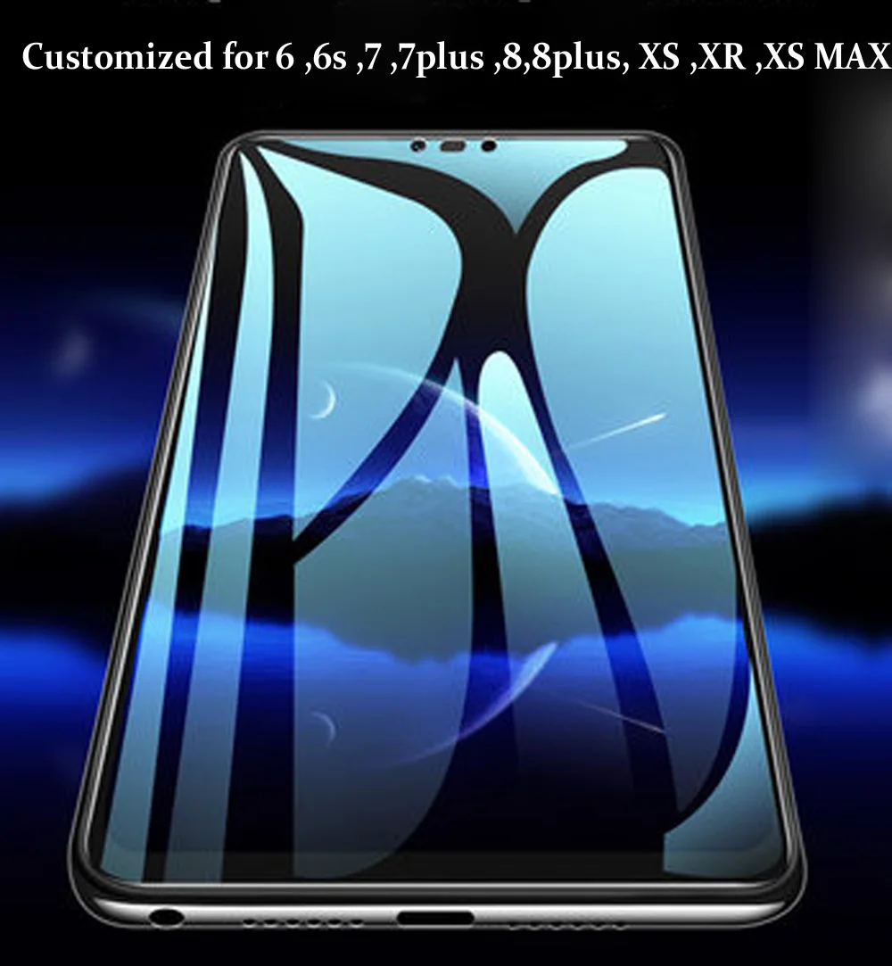 10D пленка для экрана iphone 6 S защиты Гидрогелевая XS закаленное Полное покрытие