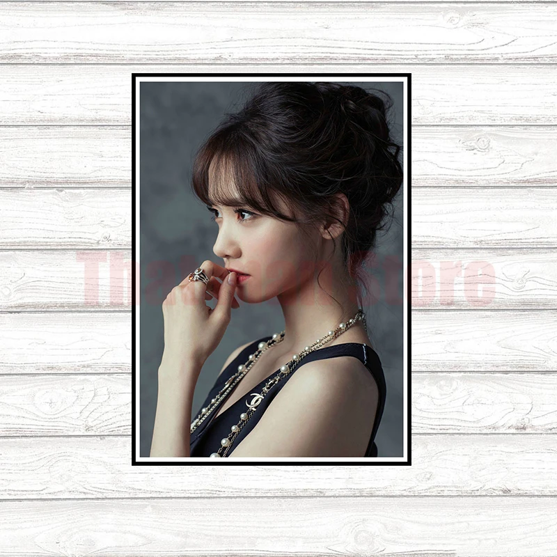 Yoona SNSD девушки поколения Kpop Южная Корея музыкальная девушка белая с покрытием